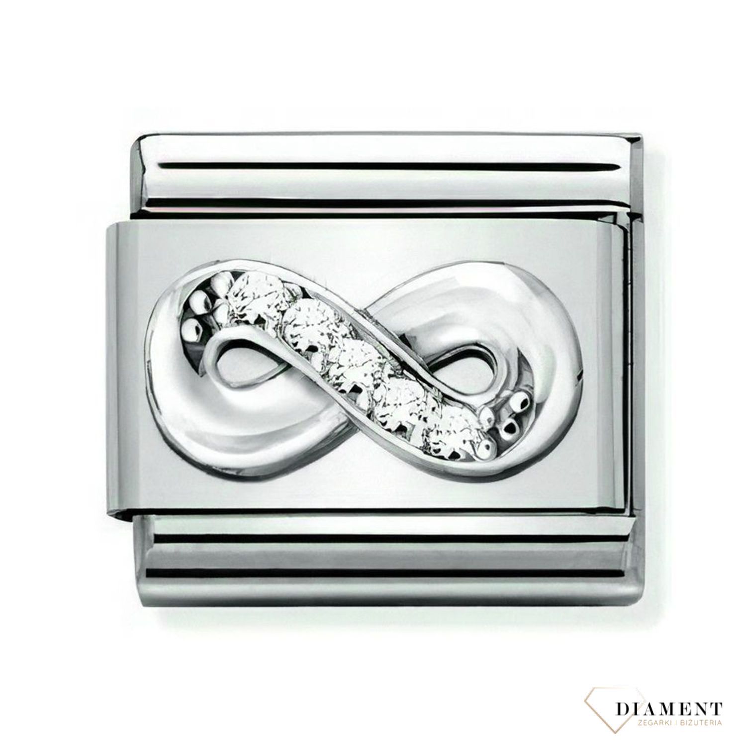 Nomination charms 925 Silver 'Nieskończoność' z cyrkoniami  330304 41  ✓oryginalna biżuteria Nomination ✓ prezent dla przyjaciółki✓ prezent na urodziny✓ prezent dla przyjaciółki✓ Biżuteria Nomination ✓Wymarzony prezent (2).jpg